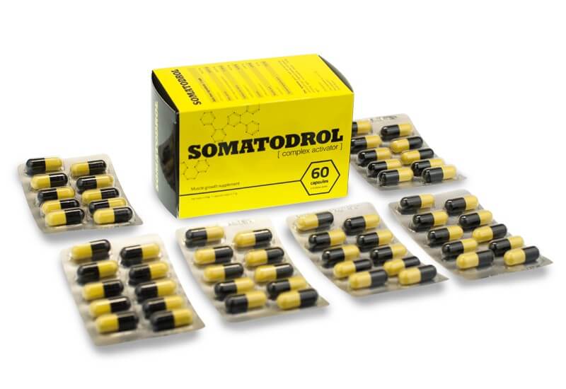 Gélules de complément Somatodrol pour bosster la force et la masse musculaire